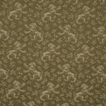 Schumacher 87540 Ewan's Beasts Moss fabric swatch