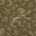 Schumacher 87540 Ewan's Beasts Moss fabric swatch