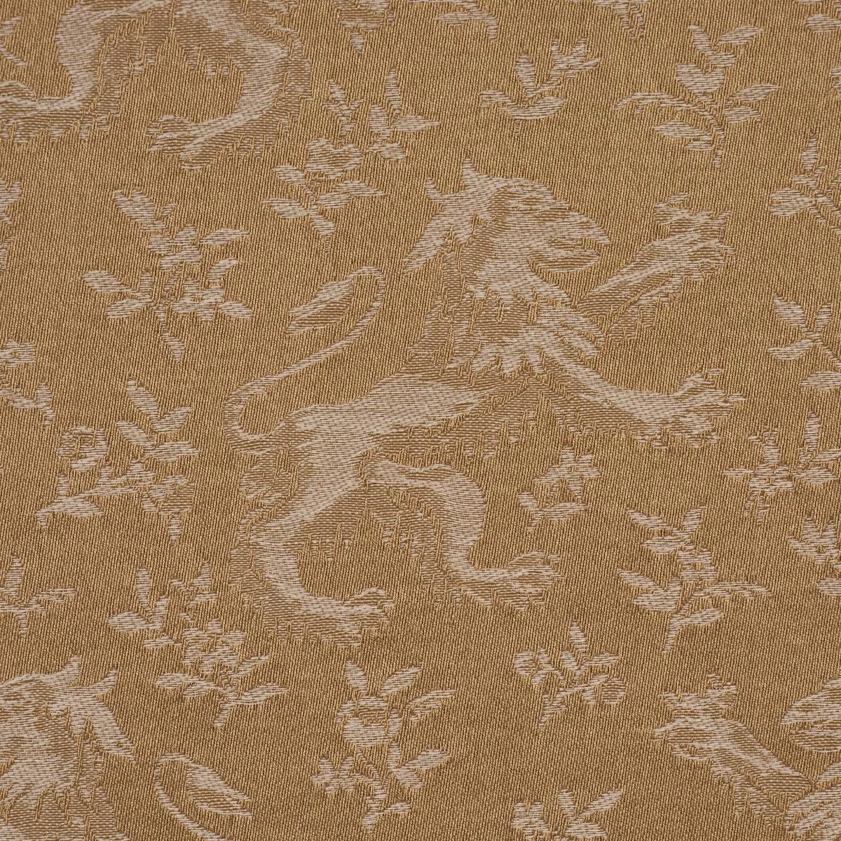 Schumacher 87541 Ewan's Beasts Wheat fabric swatch