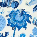 Schumacher 177981 Exotic Butterfly Indoor/Outdoor Marine fabric swatch