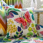 Schumacher 176184 Exotic Butterfly Spring fabric swatch