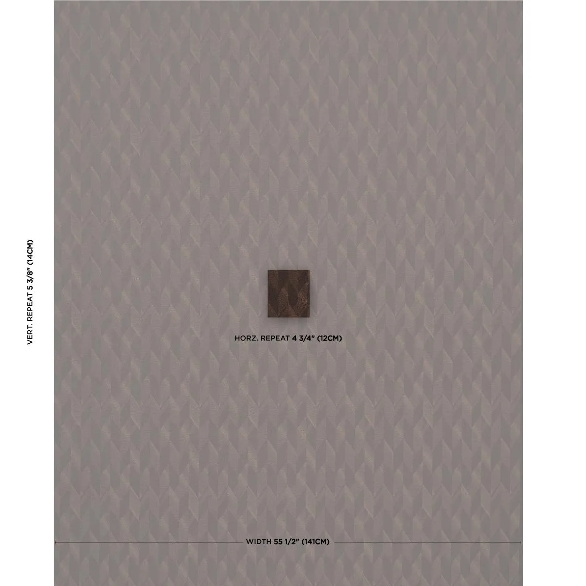 Schumacher 81934 Ezra Wool Chocolate fabric swatch