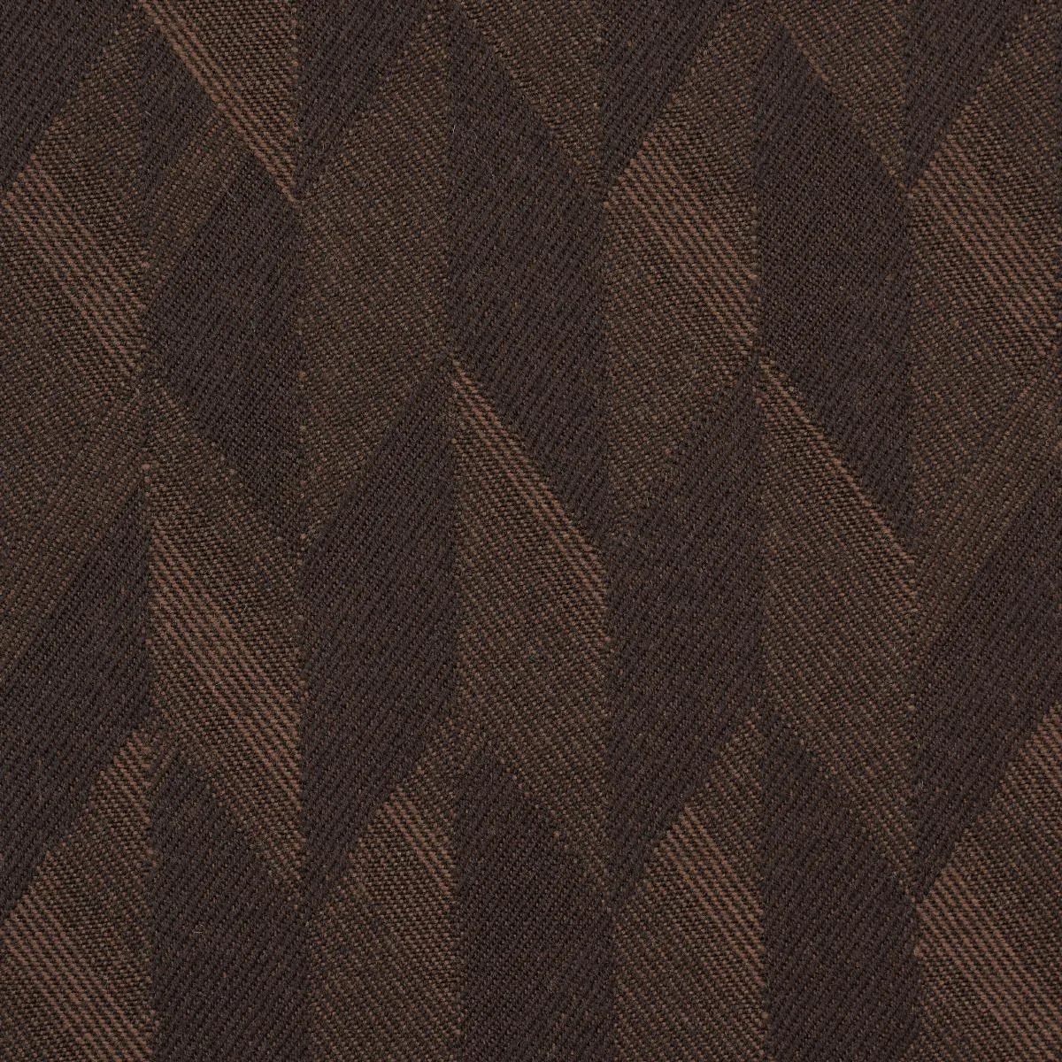 Schumacher 81934 Ezra Wool Chocolate fabric swatch