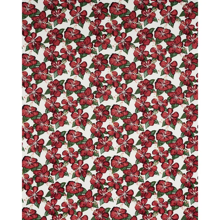 Schumacher 180260 Fabienne Red fabric swatch