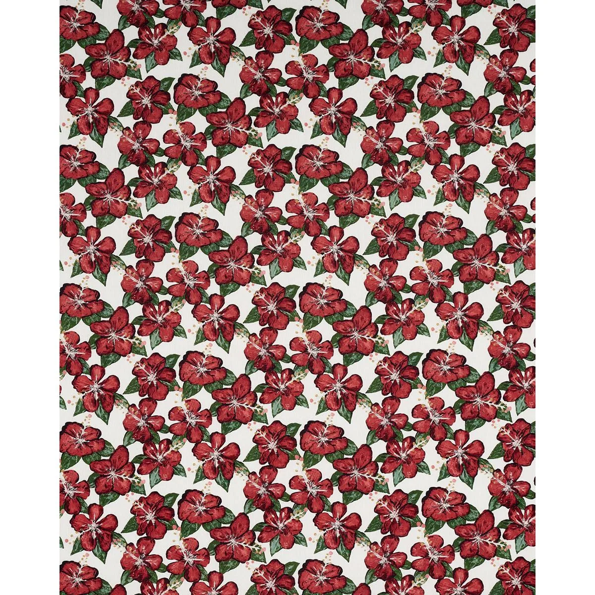 Schumacher 180260 Fabienne Red fabric swatch