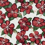 Schumacher 180260 Fabienne Red fabric swatch