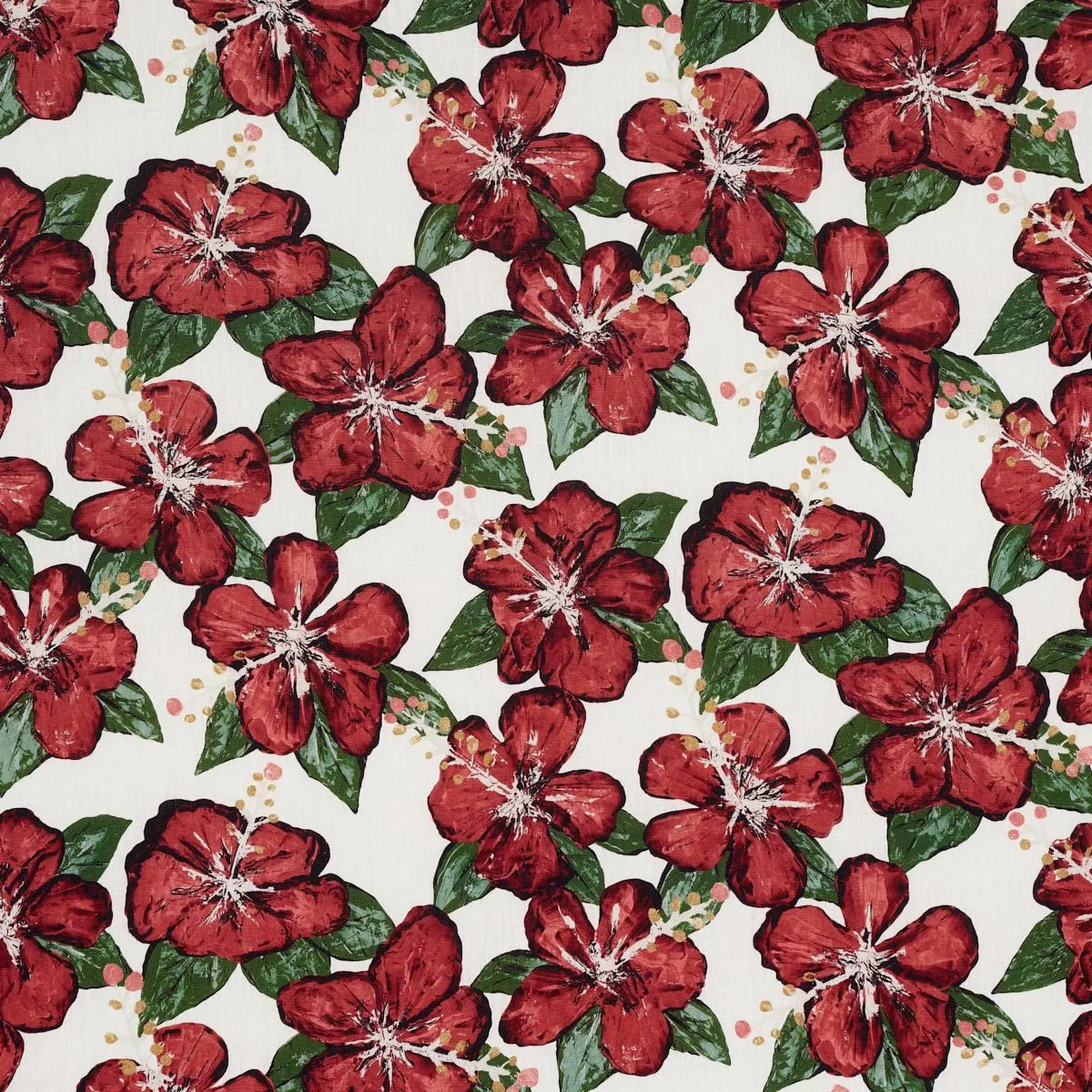 Schumacher 180260 Fabienne Red fabric swatch
