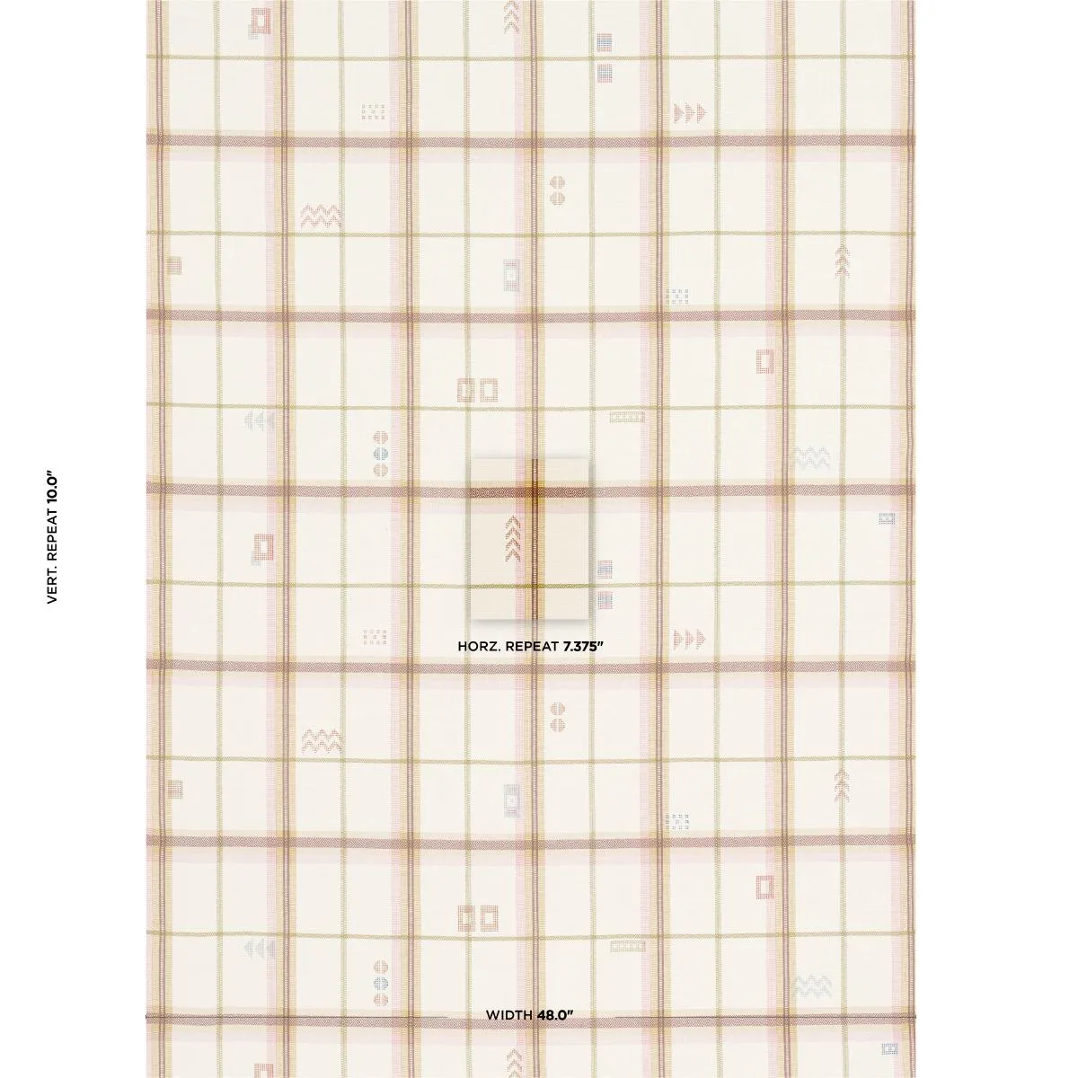 Schumacher 82841 Fable Alpine fabric swatch