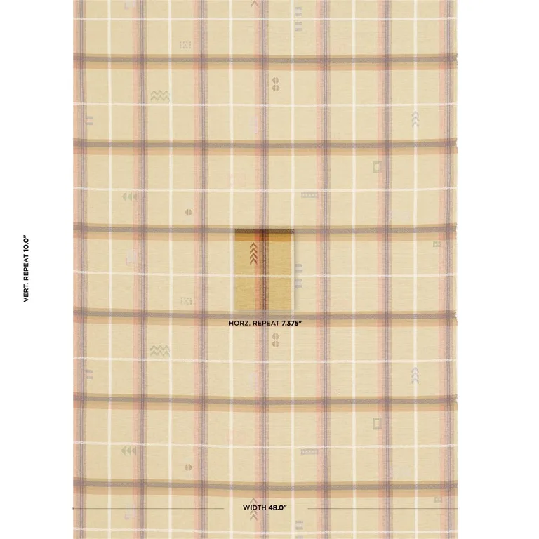 Schumacher 82843 Fable Dune fabric swatch
