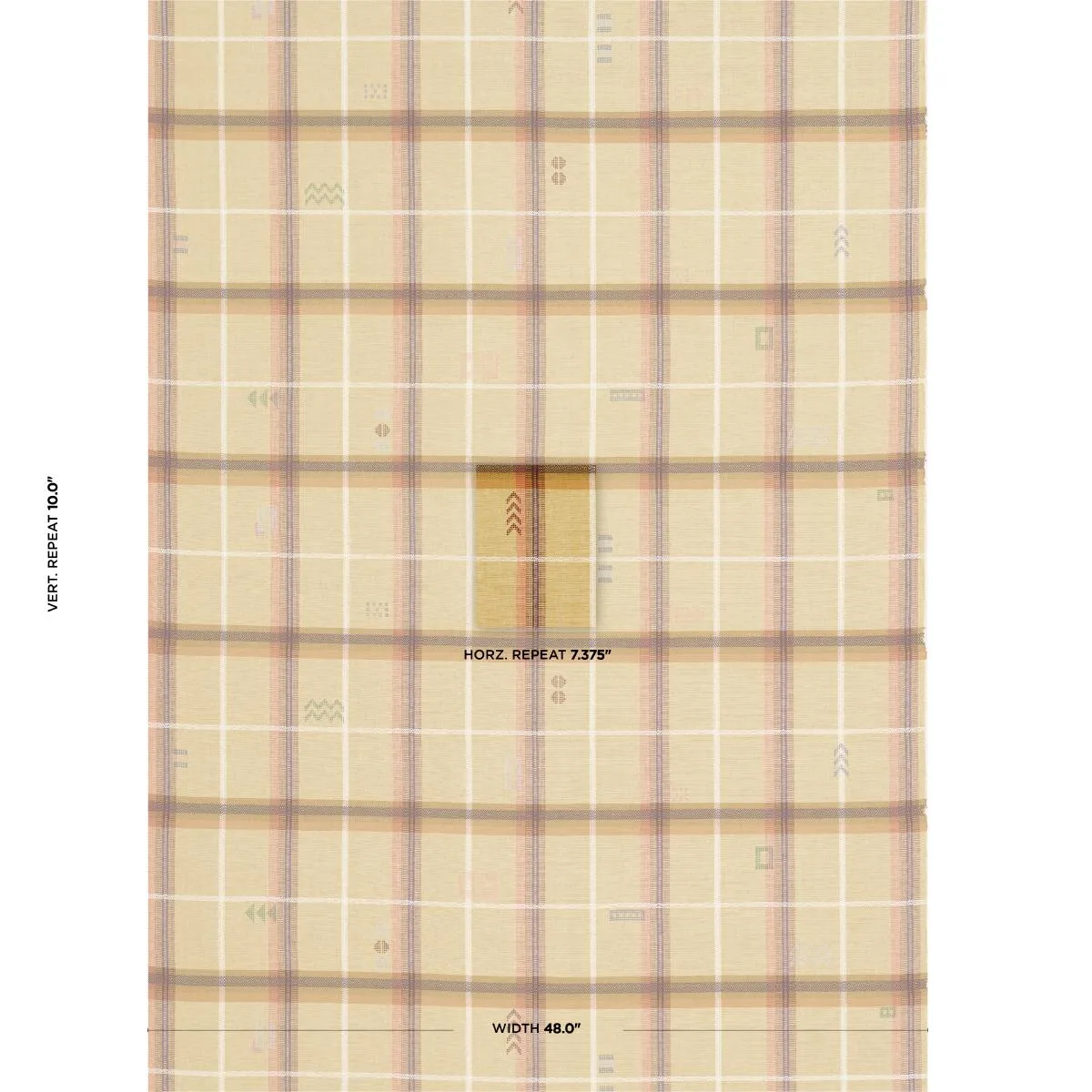 Schumacher 82843 Fable Dune fabric swatch