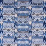 Schumacher 81991 Fairuza Flatweave Denim fabric swatch