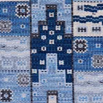 Schumacher 81991 Fairuza Flatweave Denim fabric swatch