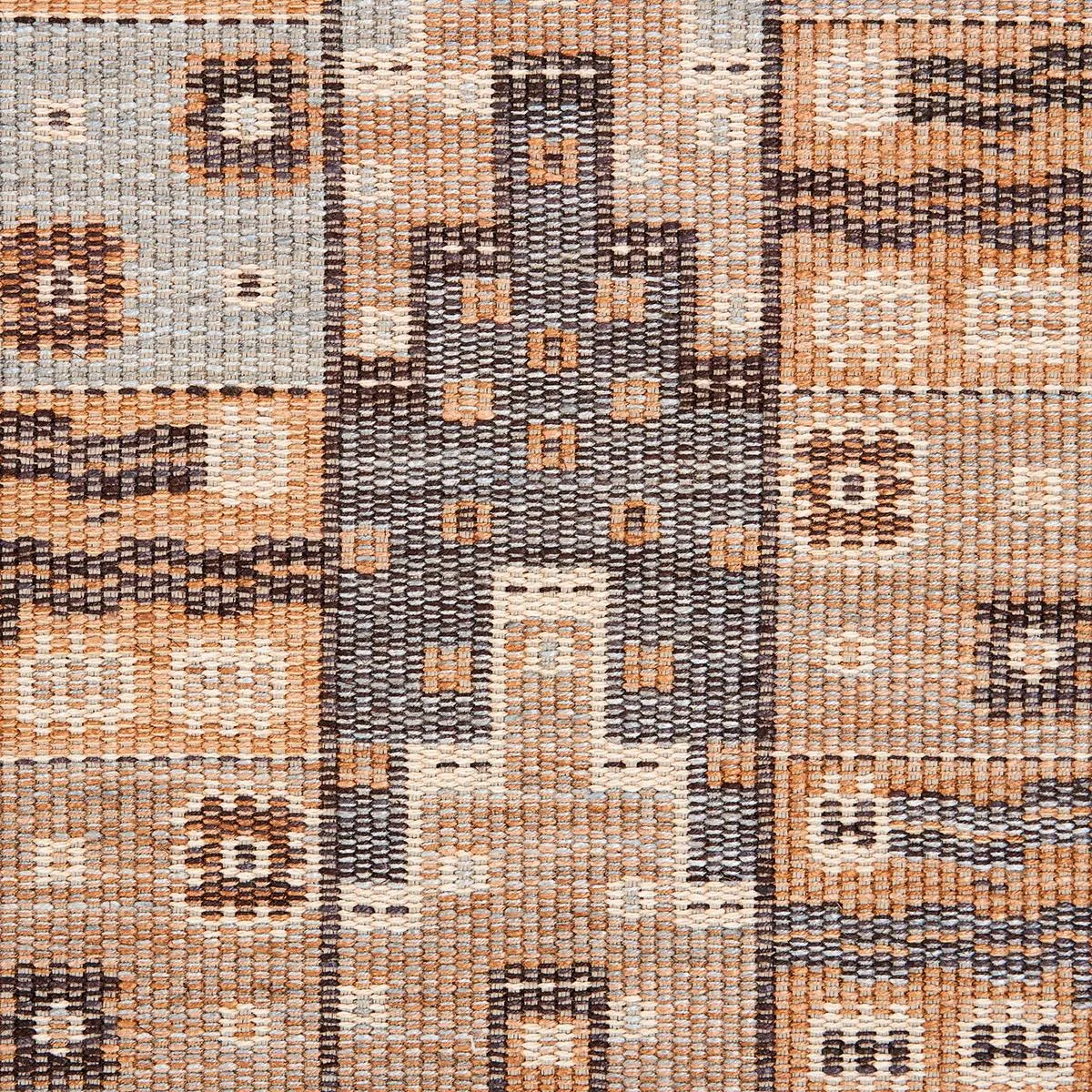 Schumacher 81992 Fairuza Flatweave Fog fabric swatch