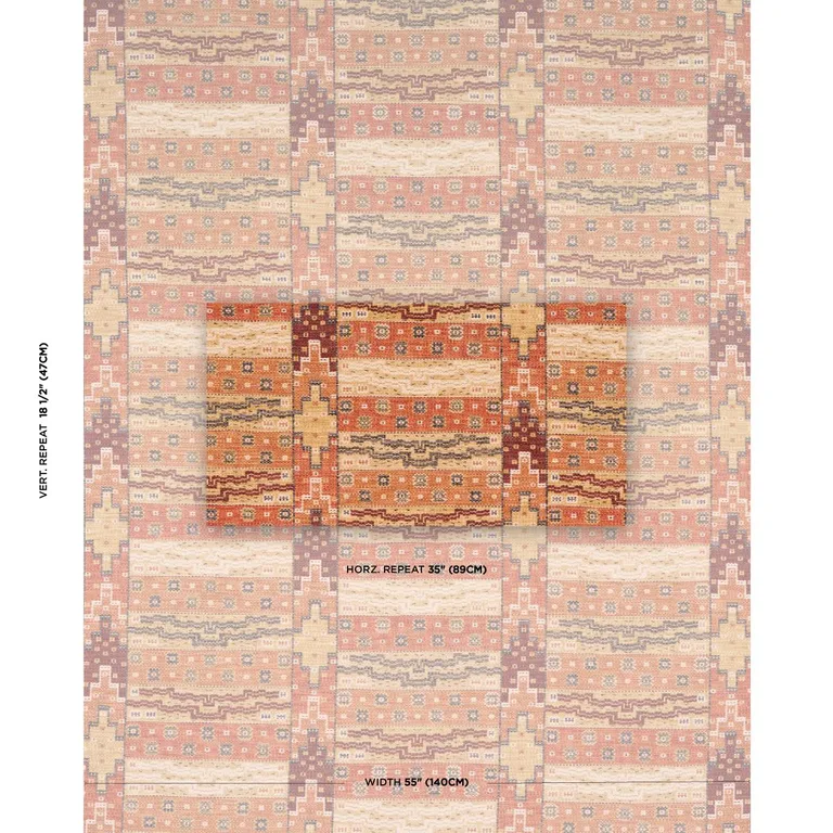 Schumacher 81990 Fairuza Flatweave Spice fabric swatch