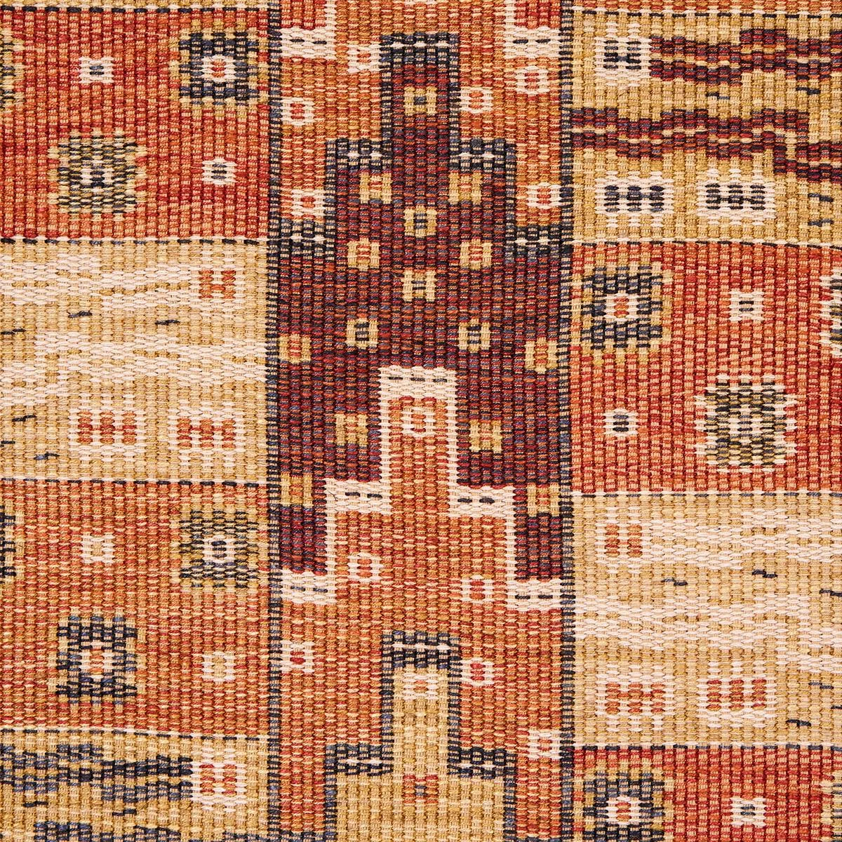 Schumacher 81990 Fairuza Flatweave Spice fabric swatch