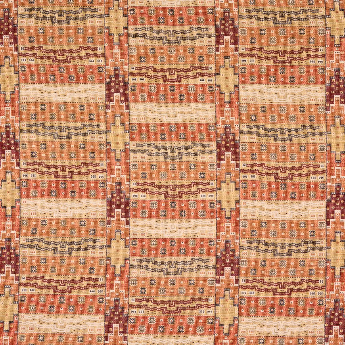 Schumacher 81990 Fairuza Flatweave Spice fabric swatch