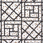 Schumacher 180951 Fancy Beast Indoor/ Outdoor Onyx Desert fabric swatch