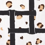 Schumacher 180951 Fancy Beast Indoor/ Outdoor Onyx Desert fabric swatch