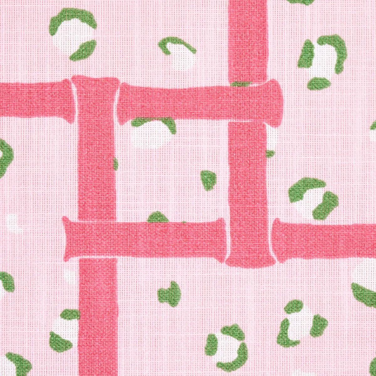 Schumacher 180953 Fancy Beast Indoor/ Outdoor Palm Beach Pink fabric swatch