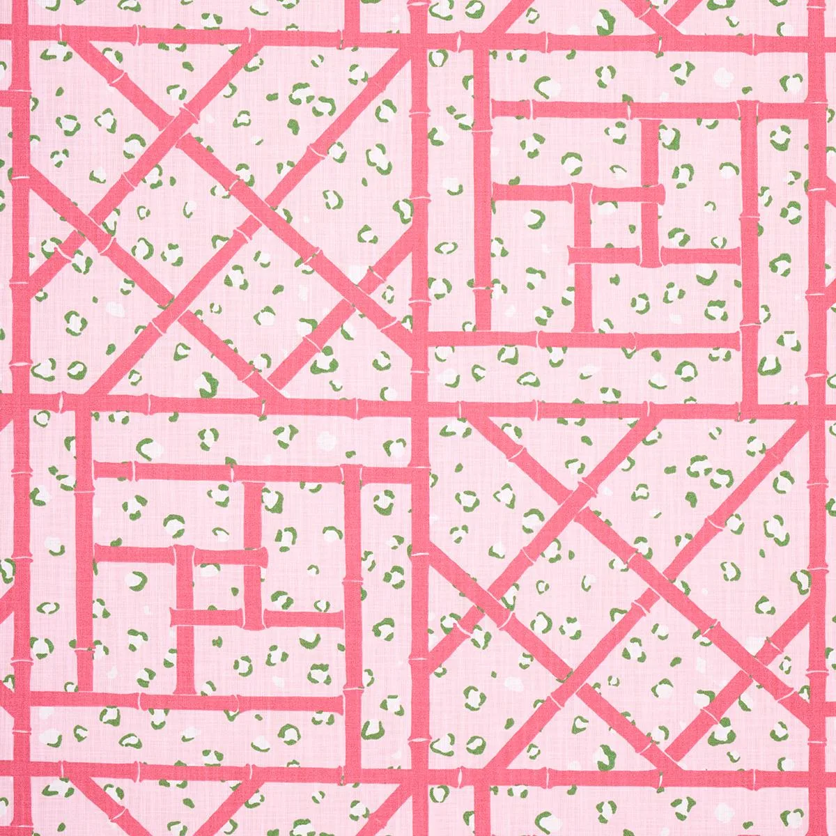 Schumacher 180953 Fancy Beast Indoor/ Outdoor Palm Beach Pink fabric swatch
