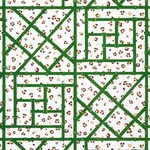 Schumacher 180950 Fancy Beast Indoor/ Outdoor Safari Green fabric swatch