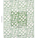 Schumacher 180950 Fancy Beast Indoor/ Outdoor Safari Green fabric swatch