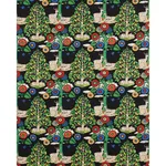 Schumacher 176971 Fantasy Forest Black & Multi fabric swatch