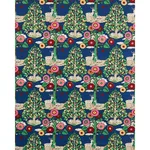 Schumacher 176970 Fantasy Forest Blue & Multi fabric swatch