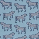 Schumacher 178011 Faubourg Blue fabric swatch