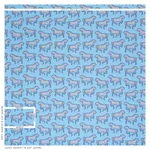 Schumacher 178011 Faubourg Blue fabric swatch