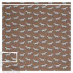 Schumacher 178012 Faubourg Brown fabric swatch