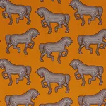 Schumacher 178010 Faubourg Orange fabric swatch