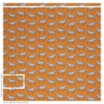 Schumacher 178010 Faubourg Orange fabric swatch