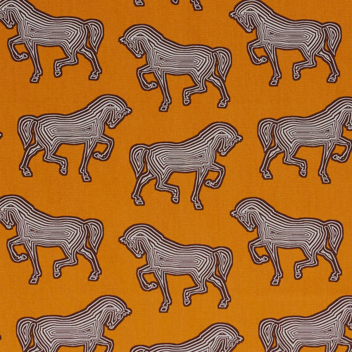 Schumacher 178010 Faubourg Orange fabric swatch