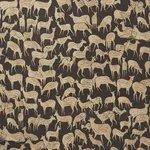 Schumacher 177720 Fauna Carbon fabric swatch