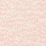 Schumacher 177723 Fauna Dusty Pink fabric swatch