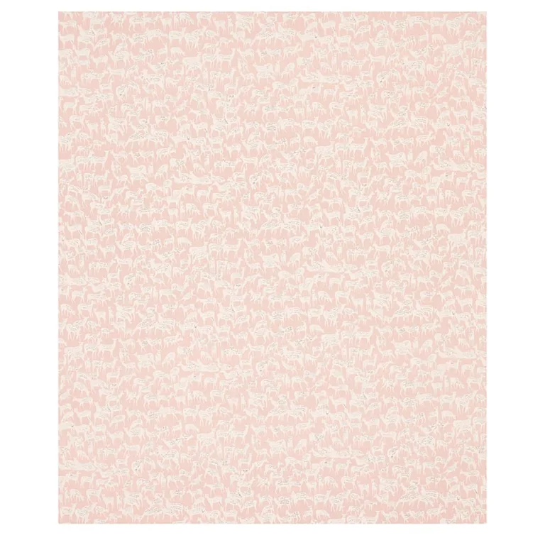 Schumacher 177723 Fauna Dusty Pink fabric swatch