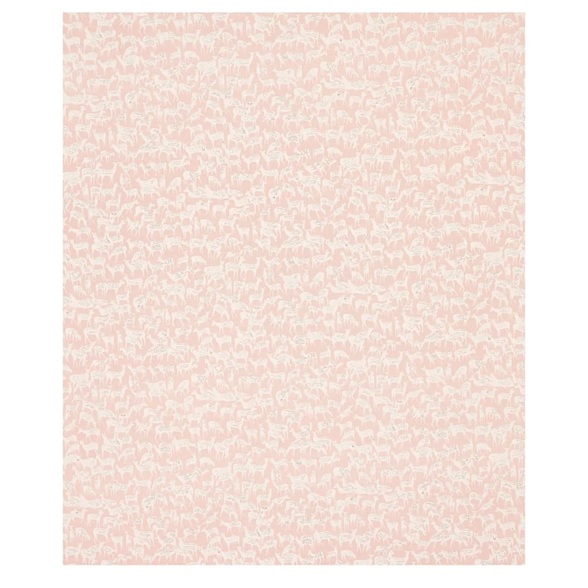 Schumacher 177723 Fauna Dusty Pink fabric swatch