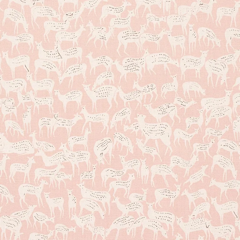 Schumacher 177723 Fauna Dusty Pink fabric swatch