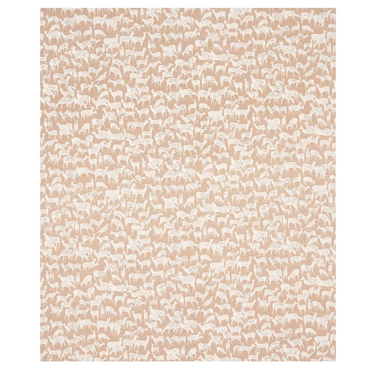 Schumacher 177722 Fauna Fawn fabric swatch