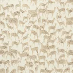 Schumacher 177721 Fauna Natural fabric swatch