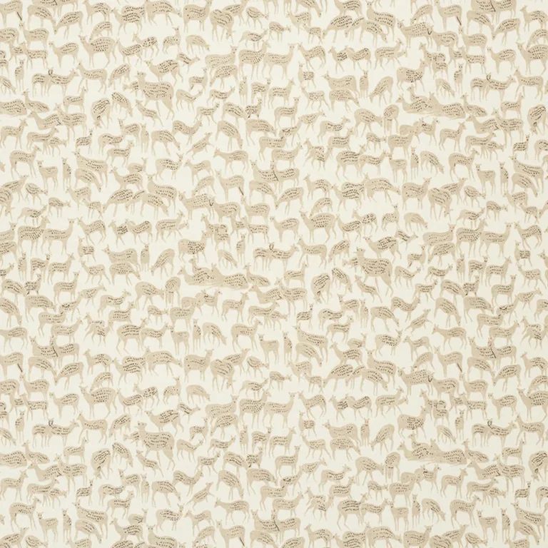 Schumacher 177721 Fauna Natural fabric swatch