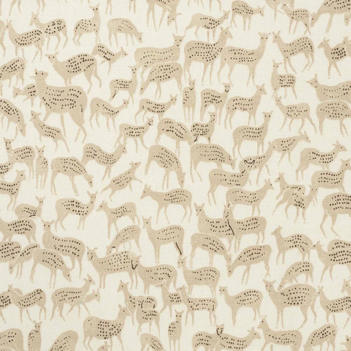 Schumacher 177721 Fauna Natural fabric swatch