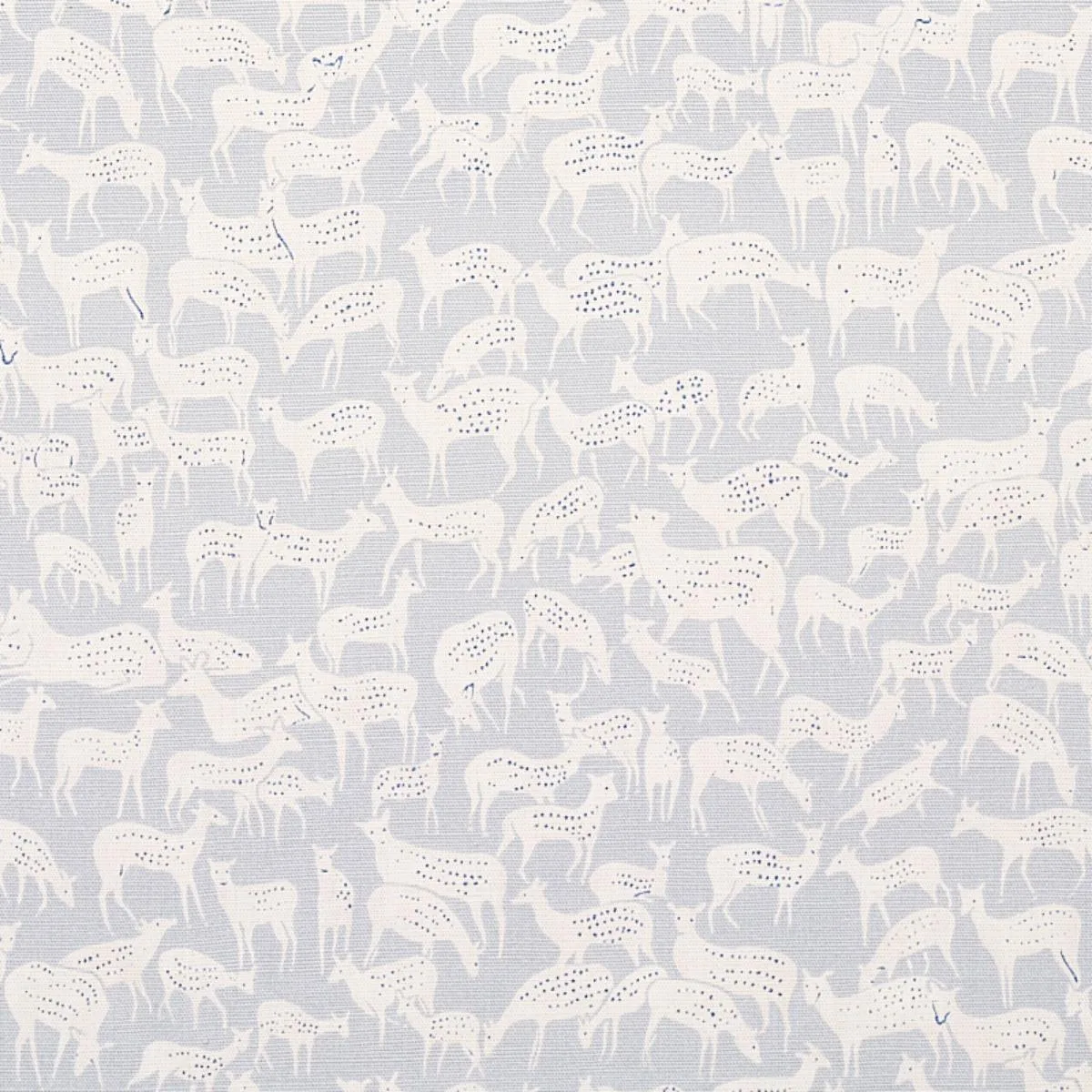 Schumacher 177724 Fauna Slate Blue fabric swatch