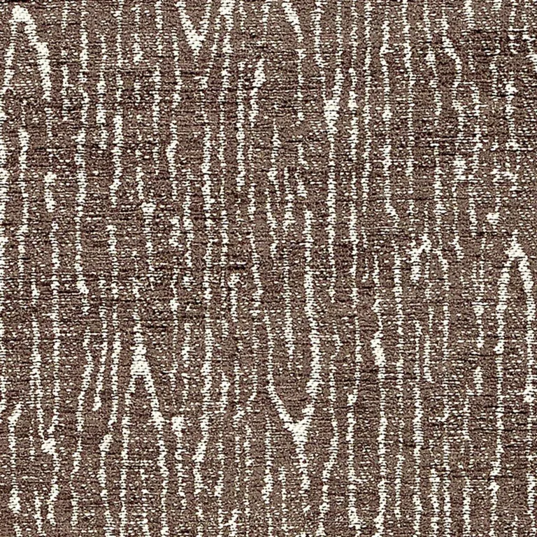 Schumacher 69220 Faux Bois Chenille Walnut fabric swatch