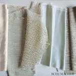 Schumacher 69231 Faux Bois Linen Celestial fabric swatch