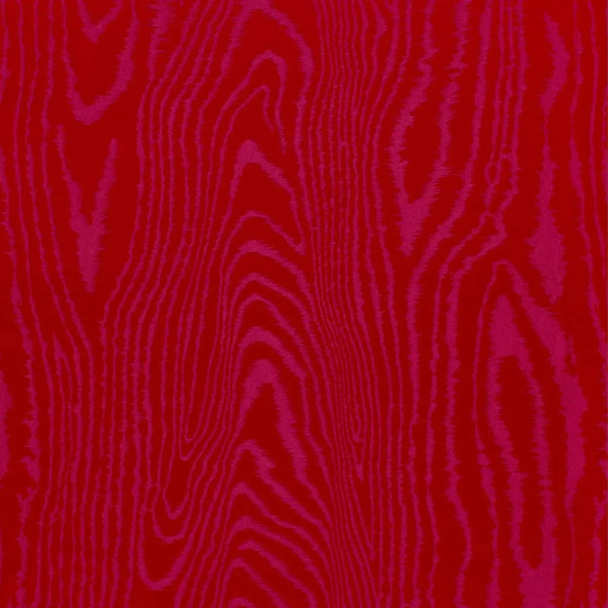 Schumacher 68833 Faux Bois Moiré Weave Rouge fabric swatch