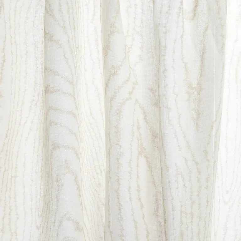 Schumacher 180790 Faux Bois Sheer Sand fabric swatch