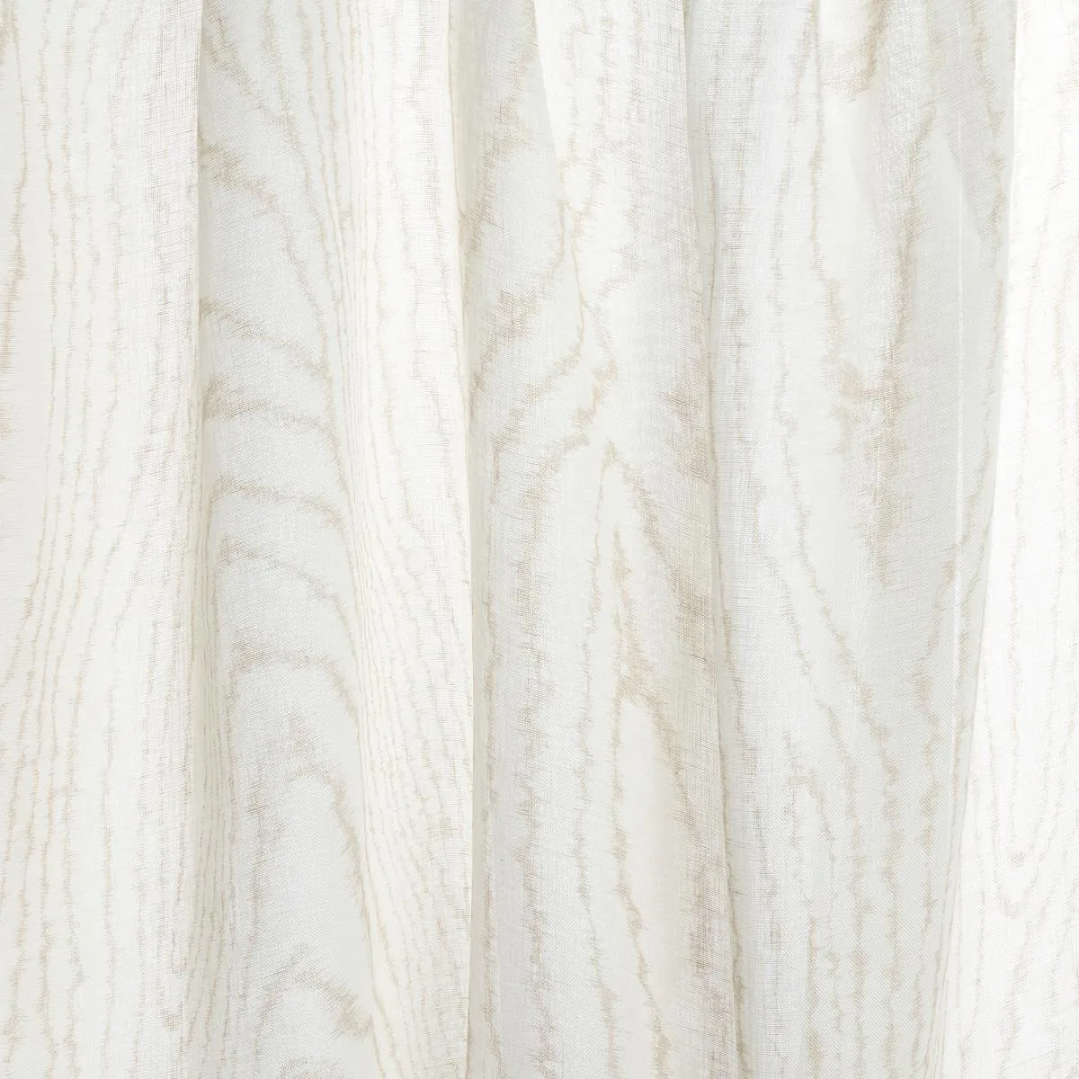Schumacher 180790 Faux Bois Sheer Sand fabric swatch