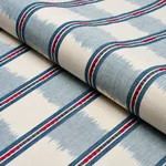 Schumacher 84712 Faye Ikat Chambray fabric swatch